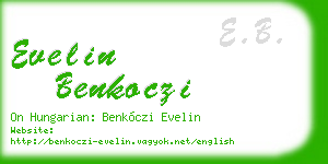 evelin benkoczi business card